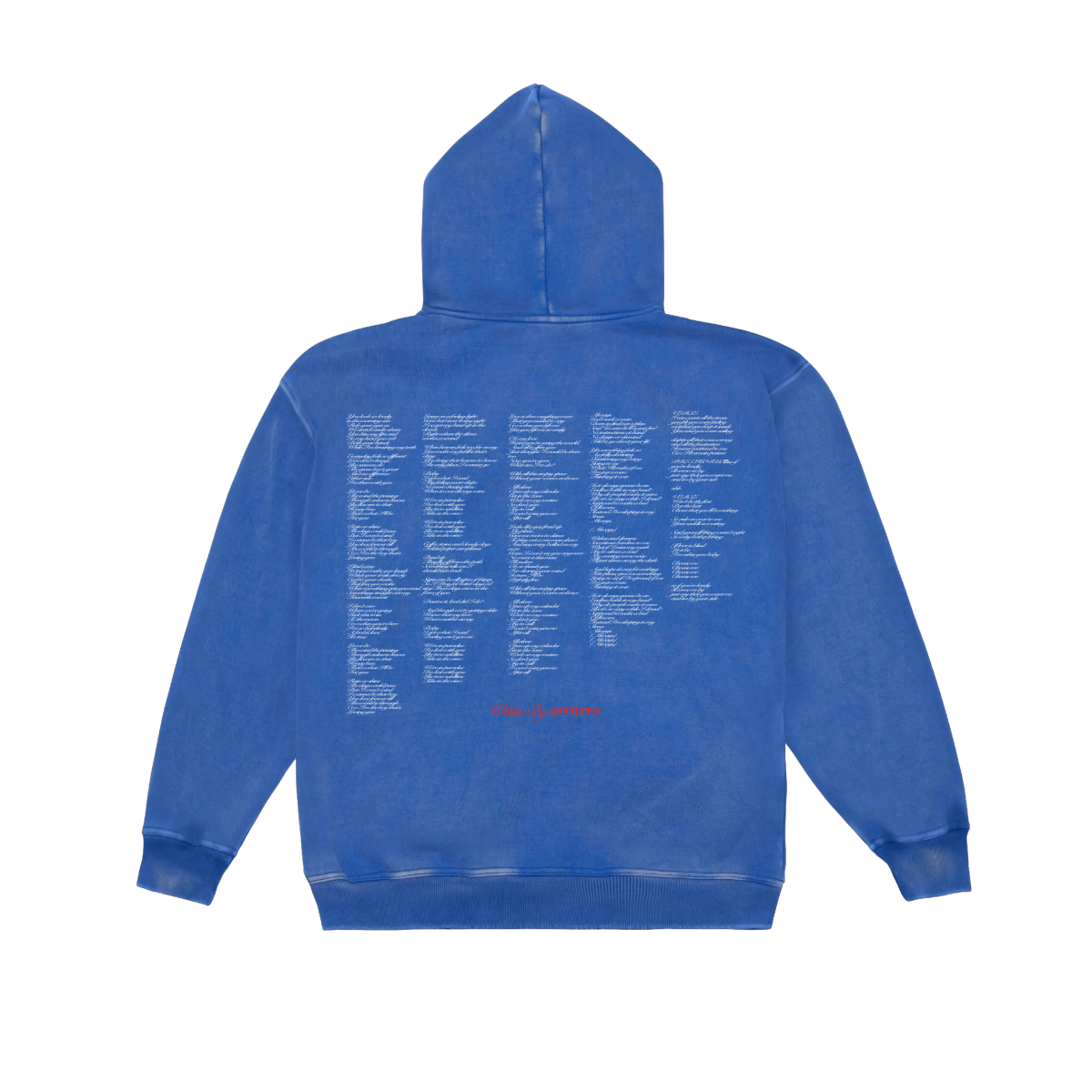 g00se Blue Zip Up Lyric Hoodie